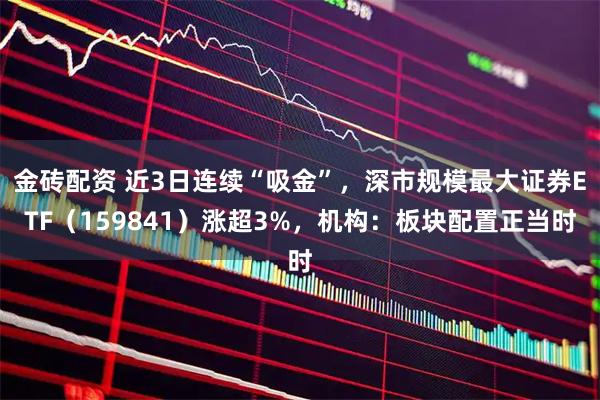 金砖配资 近3日连续“吸金”，深市规模最大证券ETF（159841）涨超3%，机构：板块配置正当时