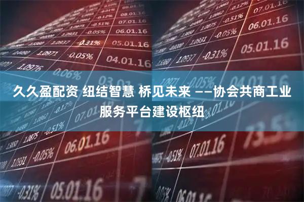 久久盈配资 纽结智慧 桥见未来 ——协会共商工业服务平台建设枢纽